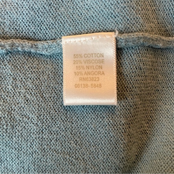 C.J. Banks women’s v-neck sweater/top blue/ green/gray size 3X - Picture 8 of 8